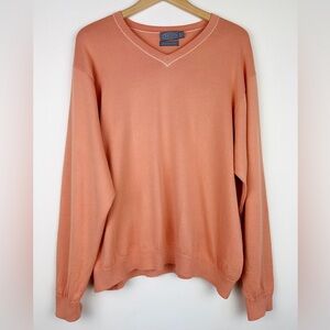 Talbots Vintage Peach Pima Cotton Sweater